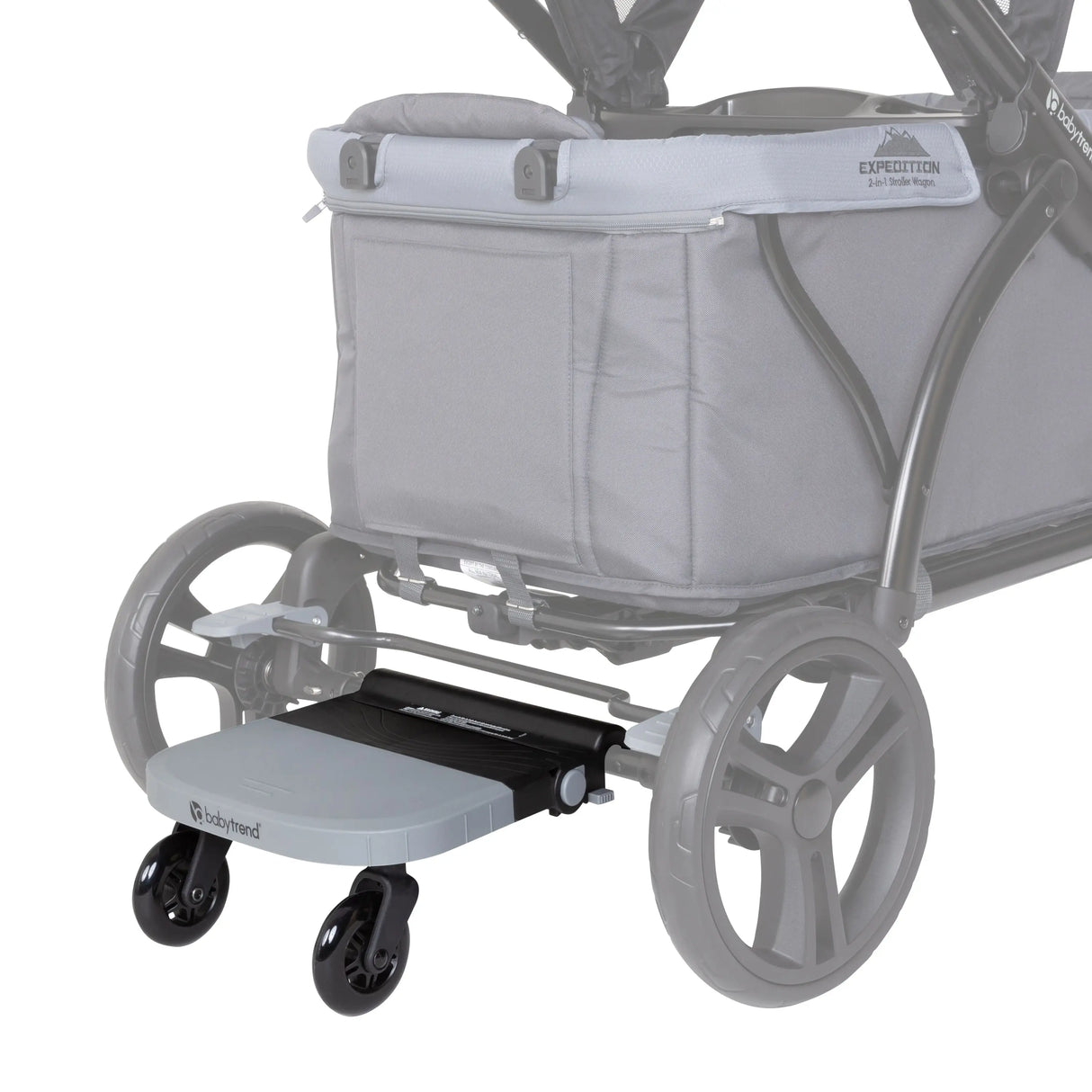 Baby Trend Baby Trend Ride-On Stroller Board behind a stroller wagon