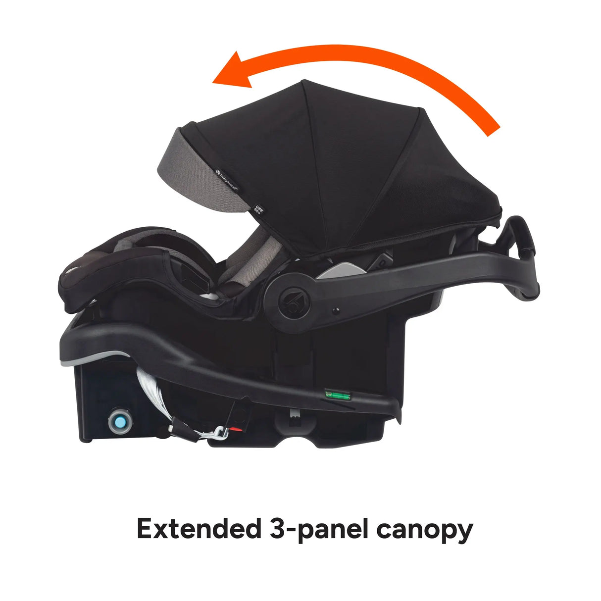 Baby Trend Secure-Lift Infant Car Seat extended 3 panel canopy