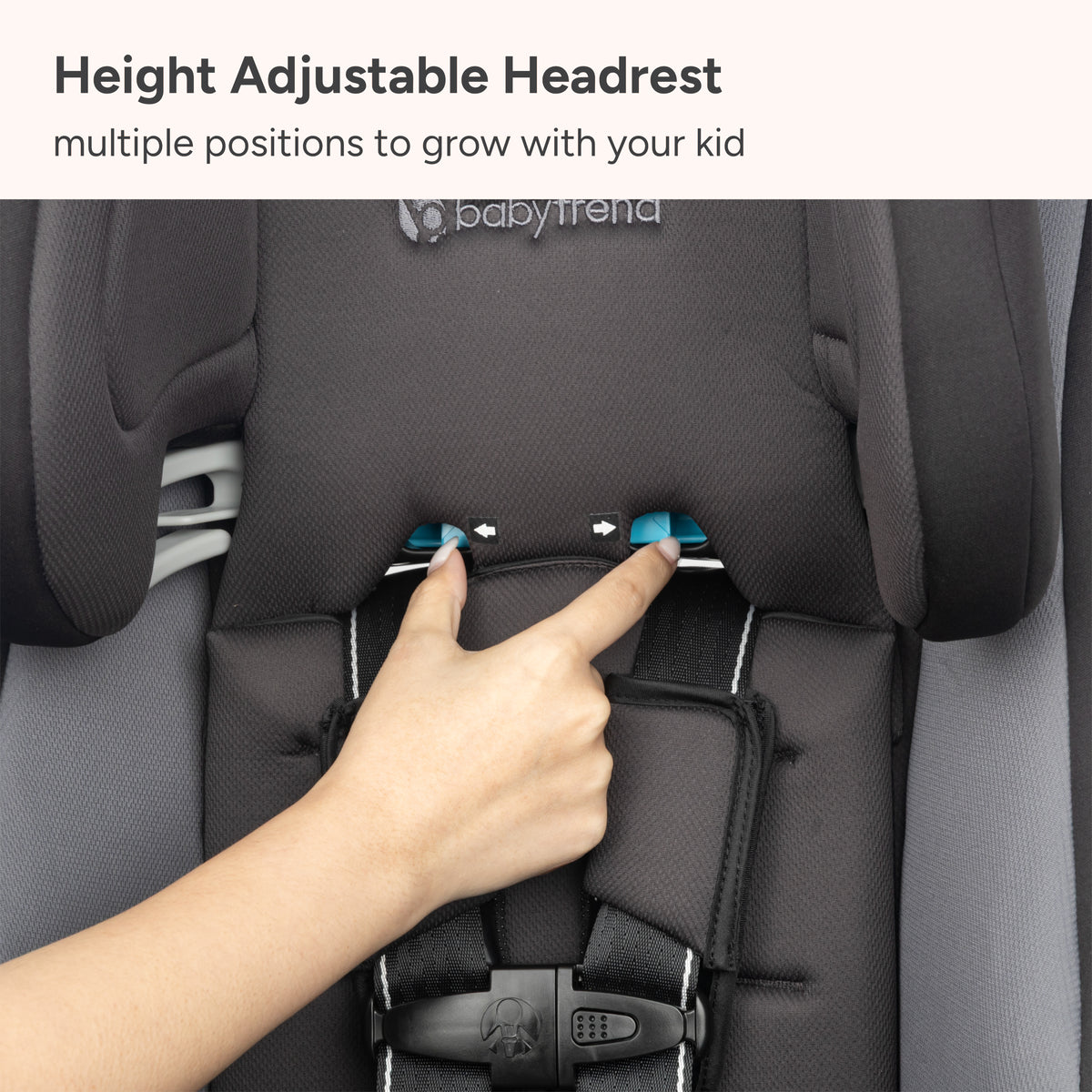 Baby Trend Journey 4-in-1 Convertible Car Seat height adjustable headres