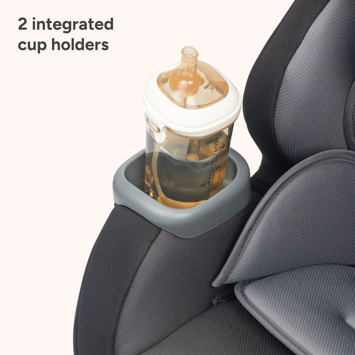 Baby Trend Journey 4-in-1 Convertible Car Seat has 2 integrated cup holders