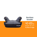 Load image into gallery viewer, Backless booster mode of the Baby Trend Hybrid SI 3-in-1 Combination Booster Car Seat