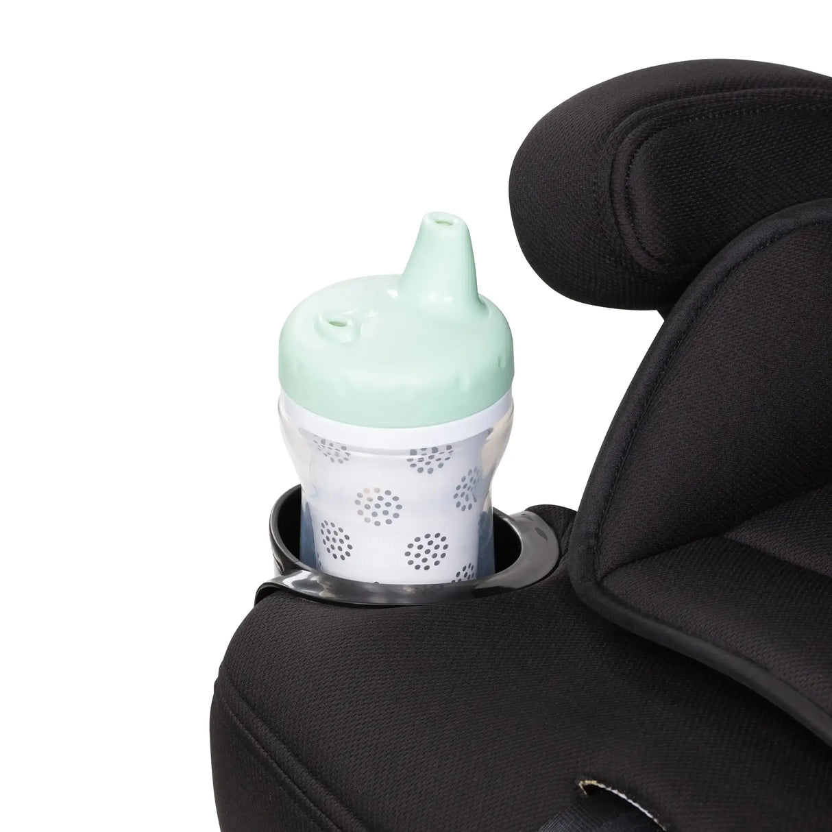 Baby Trend Hybrid Combination Booster Car Seat has two integrated cup holders for child drinks