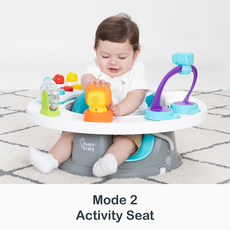 Activity seat mode of the Smart Steps by Baby Trend Explore N’ Play 5-in-1 Activity to Booster Seat