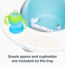 Load image into gallery viewer, Snack space and cup holder are included on the tray of the Smart Steps by Baby Trend Explore N’ Play 5-in-1 Activity to Booster Seat