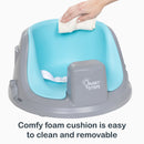 Load image into gallery viewer, Comfy foam cushion is easy to clean and removable from the Smart Steps by Baby Trend Explore N’ Play 5-in-1 Activity to Booster Seat
