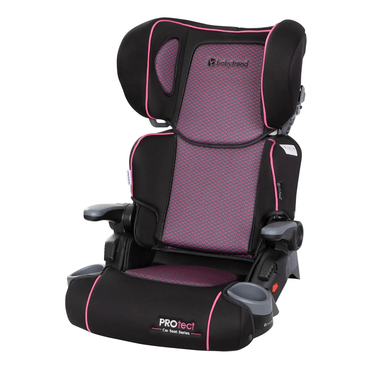 Baby Trend PROtect 2-in-1 Folding Booster Car Seat in Pink Tech