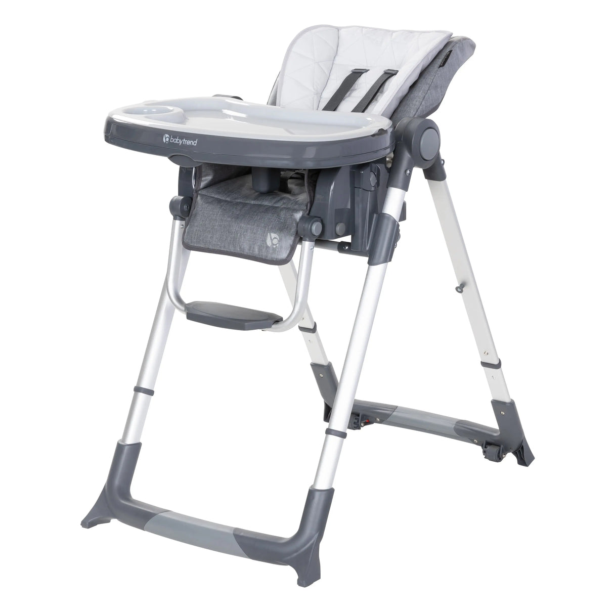 Infant feeding position on the 7-In-1 Feeding Center High Chair with the seat back reclined