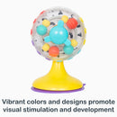 Load image into gallery viewer, Vibrant colors and designs promote visual stimulation and development of the Smart Steps Space Spin Sensory Wheel