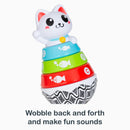 Load image into gallery viewer, Wobble back and forth and make fun sounds with Smart Steps Stack-a-Cat