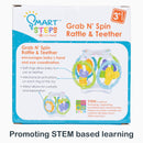 Load image into gallery viewer, Promoting STEM based learning from the Smart Steps Grab N' Spin Rattle and Teether