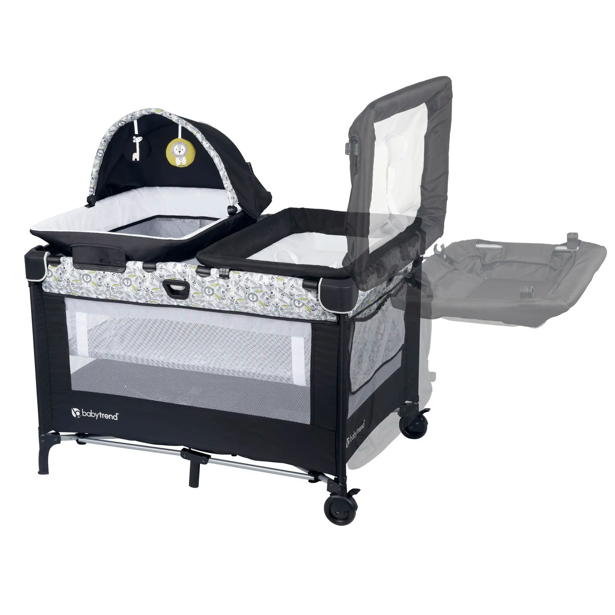 Baby Trend Nursery Den Playard with flip away changing table