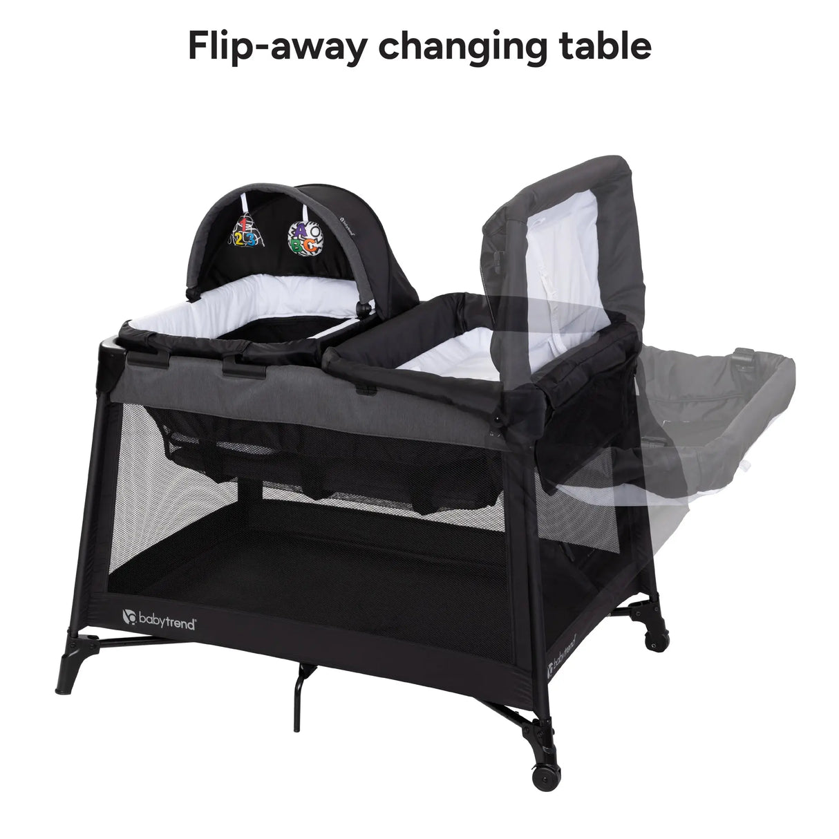 Baby Trend Willow Nursery Center Playard flip-away changing table