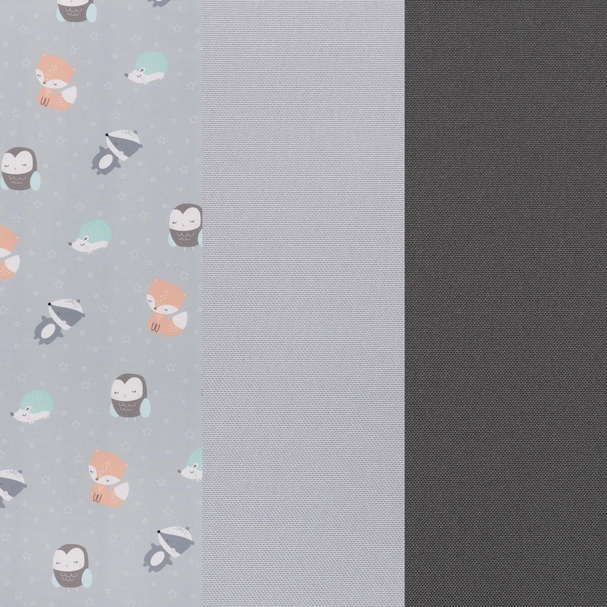 Baby Trend EZ Rest Playard zoo animals pattern and grey fabric