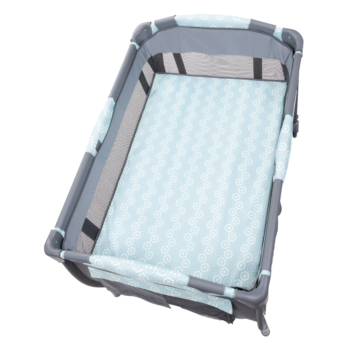The top view of the Baby Trend EZ Rest Deluxe Nursery Center in full size bassinet mode