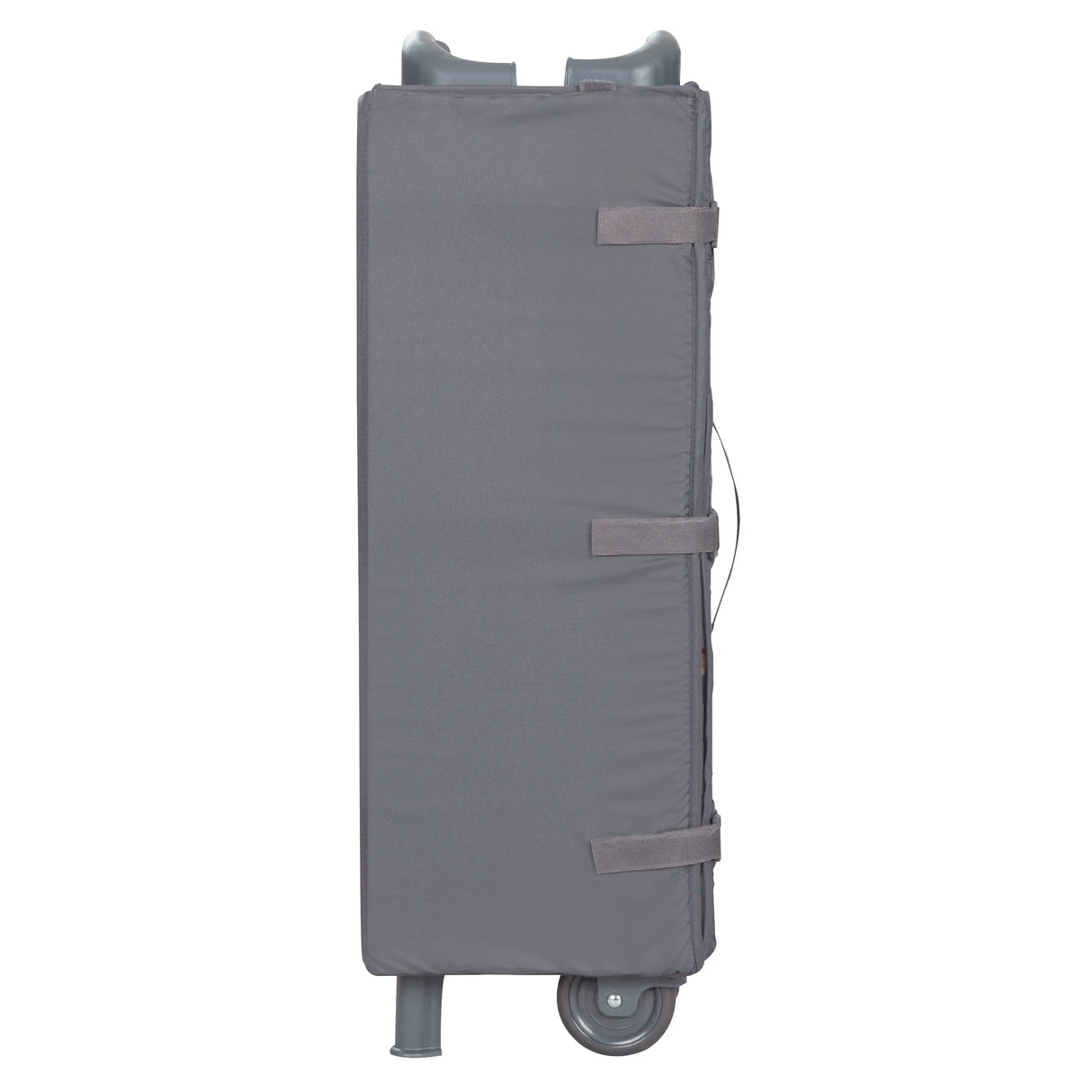 Side view of the Baby Trend EZ Rest Deluxe Nursery Center folded