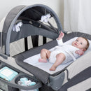 Load image into gallery viewer, Baby Trend Deluxe II Nursery Center Playard | Playard Combo with Bassinet and Music/Nightlight