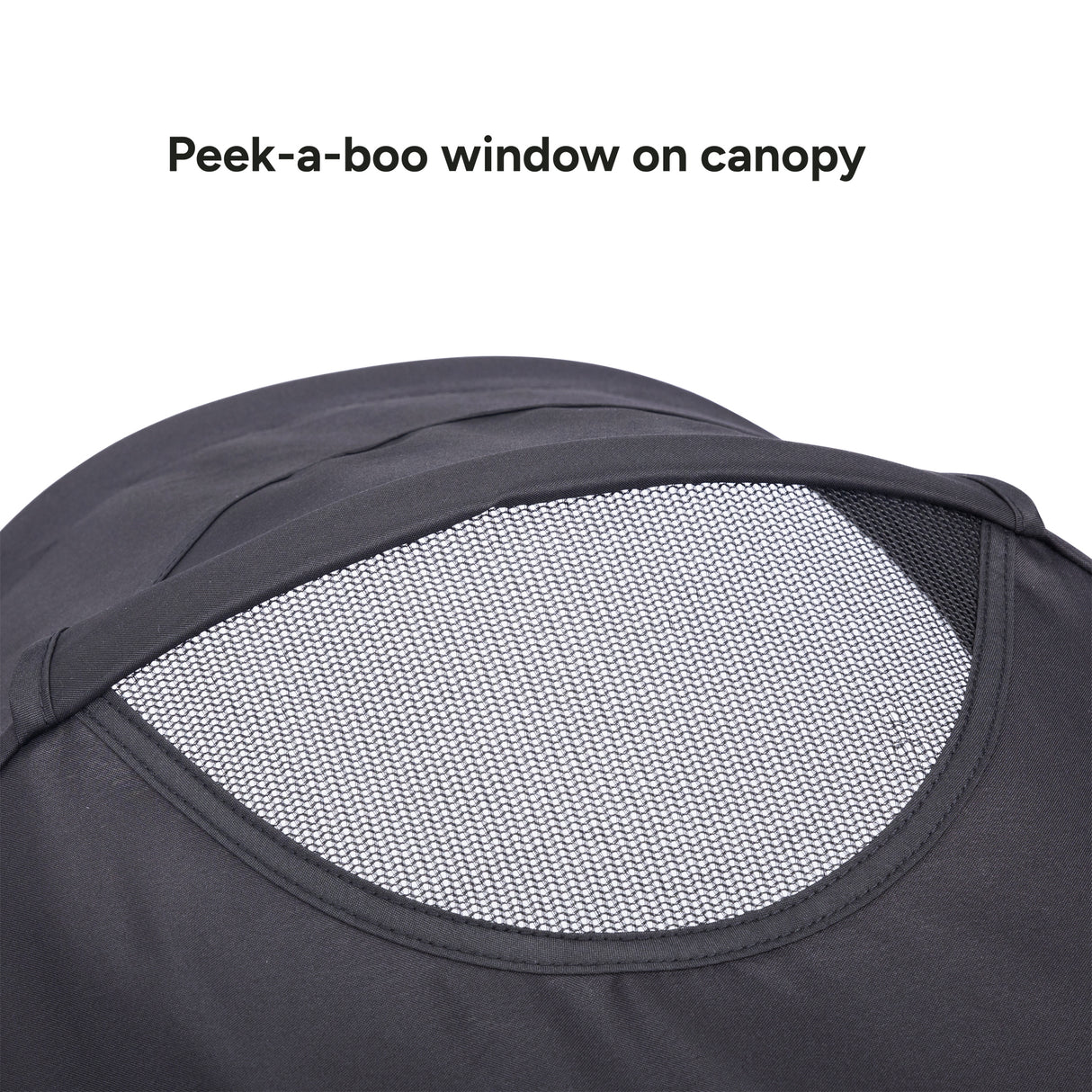 Baby Trend Journey Jogger peek a boo window on canopy