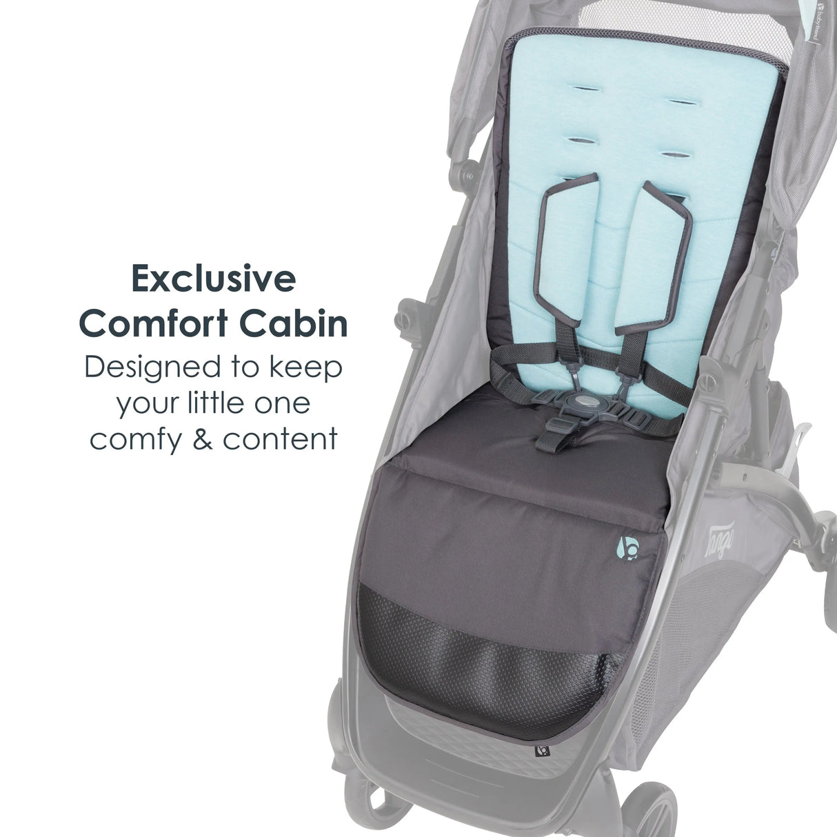 Baby Trend Tango Stroller comfort cabin, designed to keep little one comfy