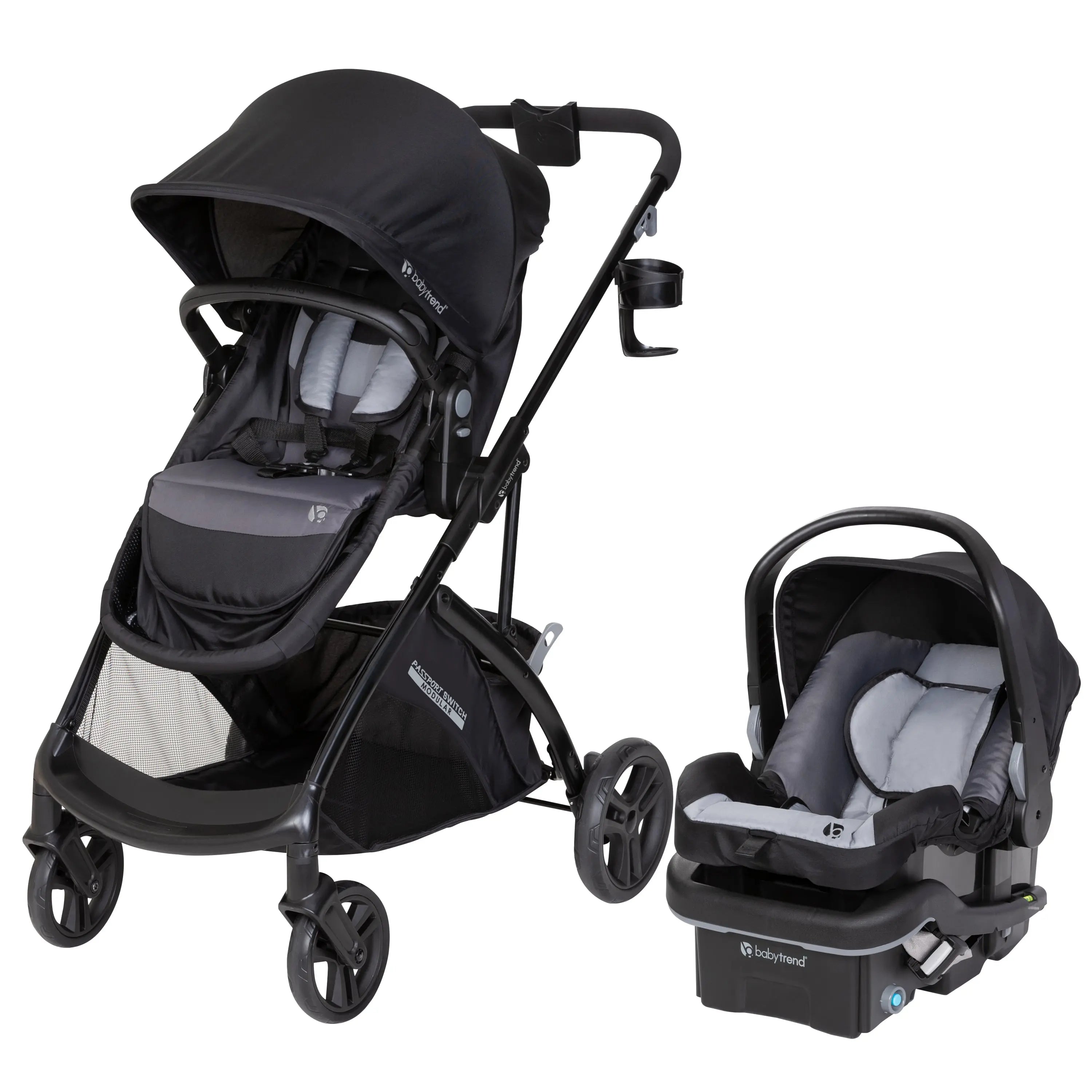 Baby Trend Passport Switch 6-in-1 Modular Stroller Travel System | with EZ-Lift PLUS Infant Car Seat