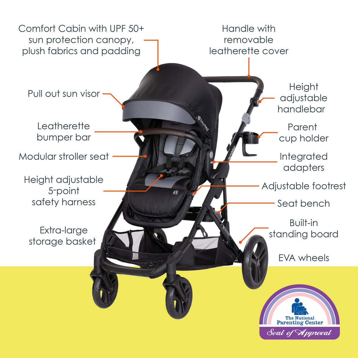 Baby Trend Morph Single to Double Modular Stroller