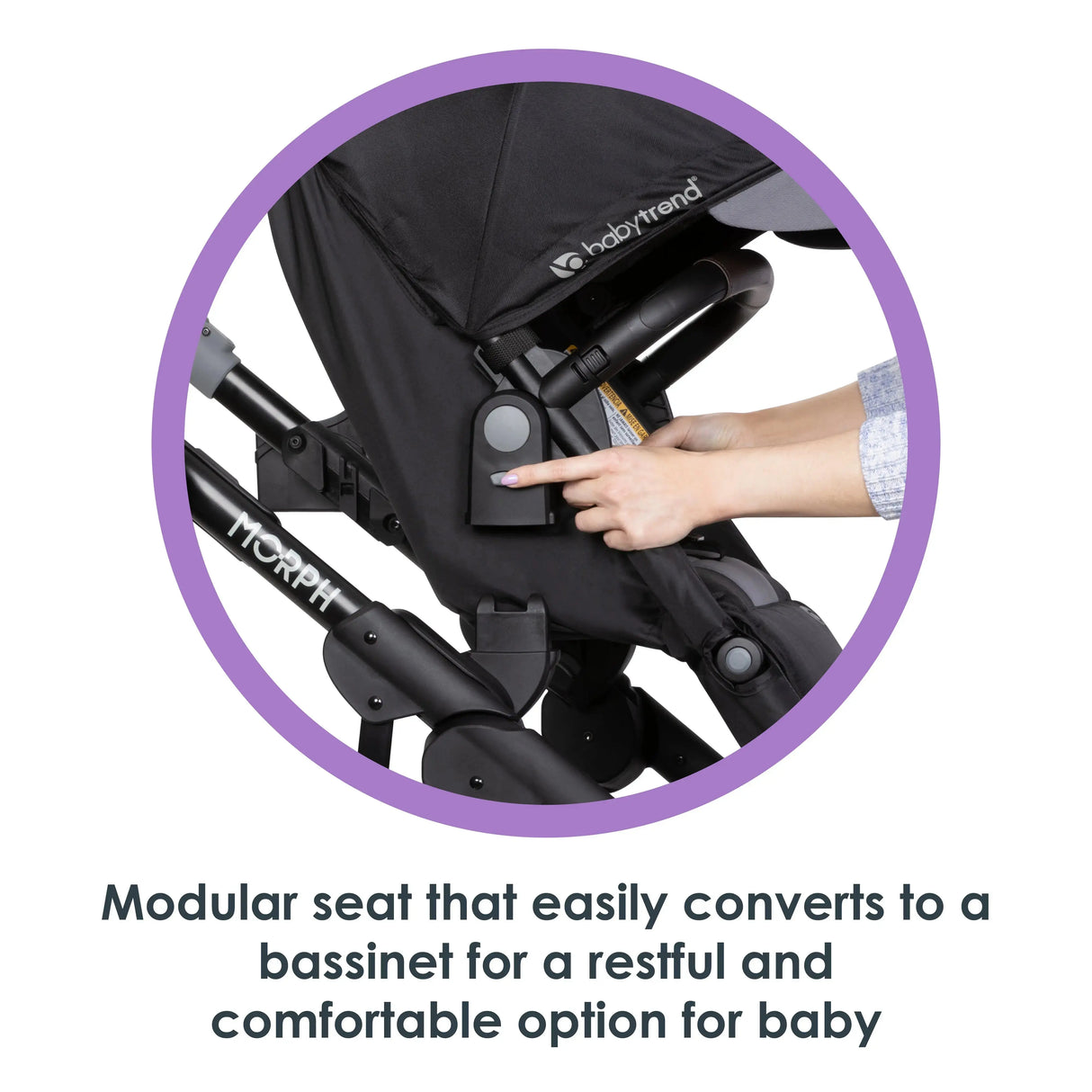 Morph Single to Double Modular Stroller Travel System with EZ-Lift™ PLUS Infant Car Seat in Madrid Tan (International)
