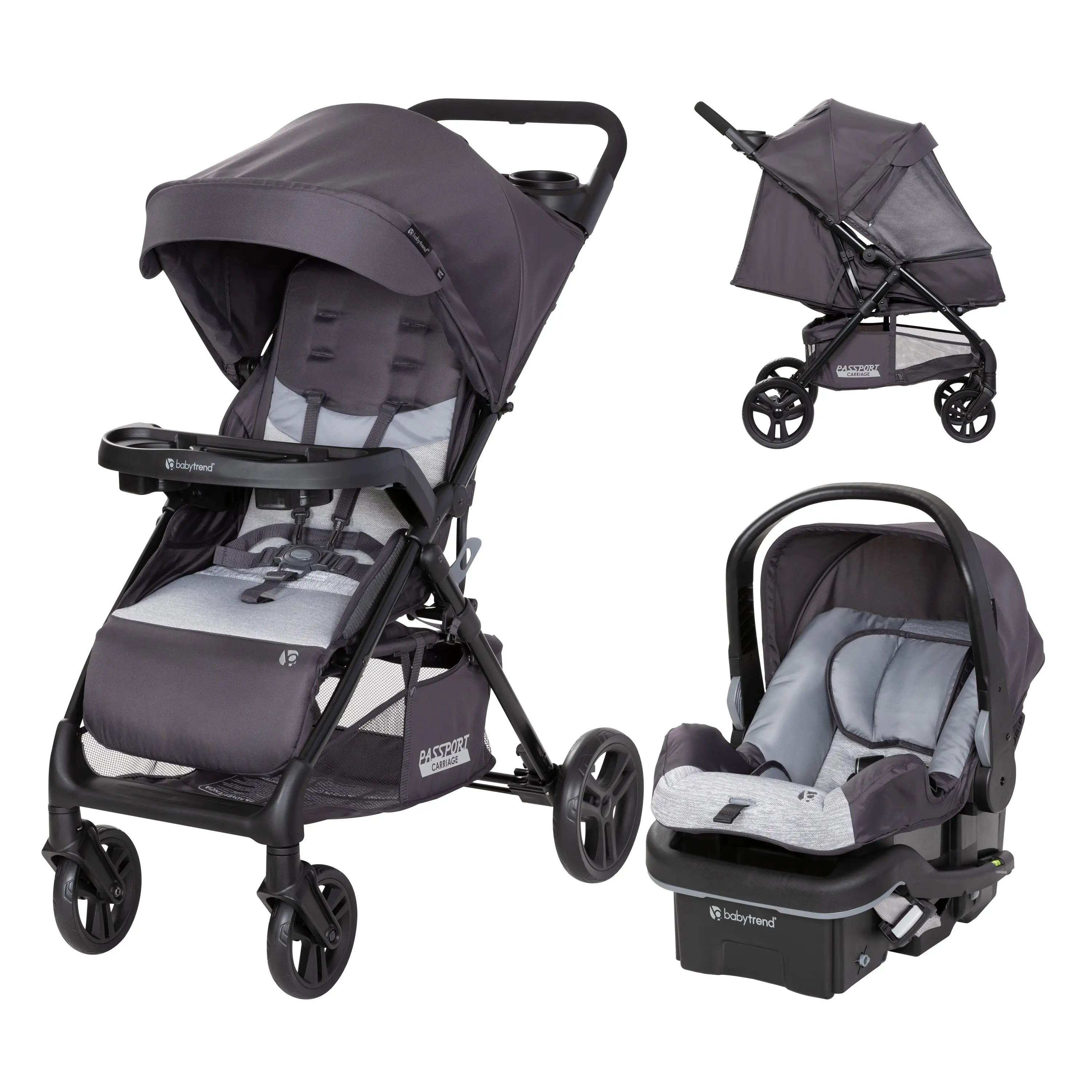 Baby Trend Passport® Carriage DLX Stroller Travel System | with EZ-Lift™ PLUS Infant Car Seat