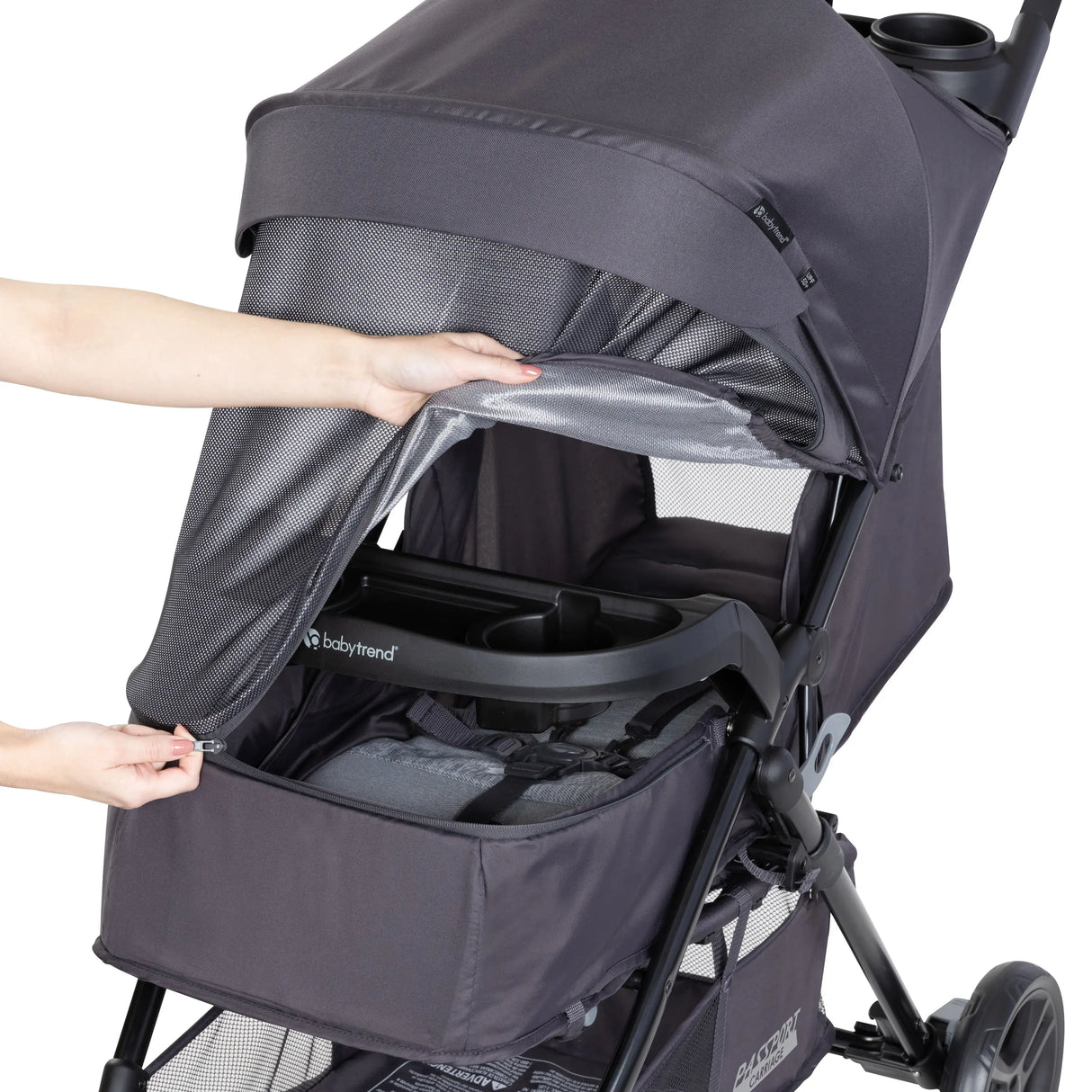 Baby Trend Passport Carriage Stroller with full cover for child