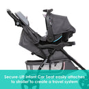 Load image into gallery viewer, Baby Trend EZ Ride SE Stroller Secure-Lift infant car seat easily attaches to stroller