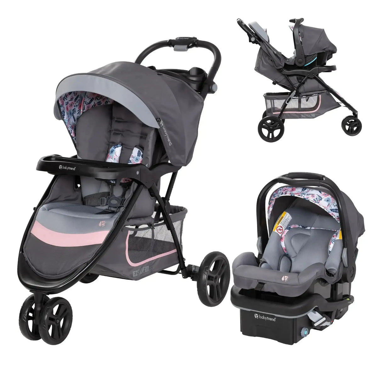 Baby Trend EZ Ride SE Stroller Travel System with Secure-Lift Infant Car Seat