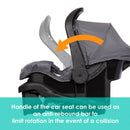 Load image into gallery viewer, EZ Ride Travel System with EZ-Lift™ Infant Car Seat in Dash Grey (International)