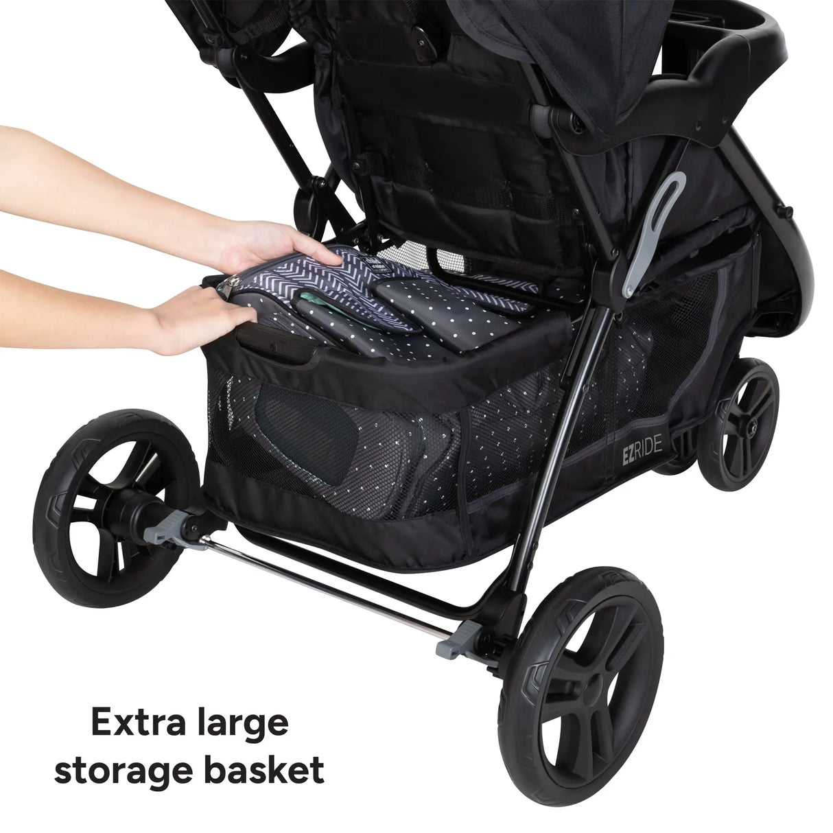 EZ Ride DLX Stroller Travel System with EZ-Lift PLUS Infant Car Seat in Dash Midnight