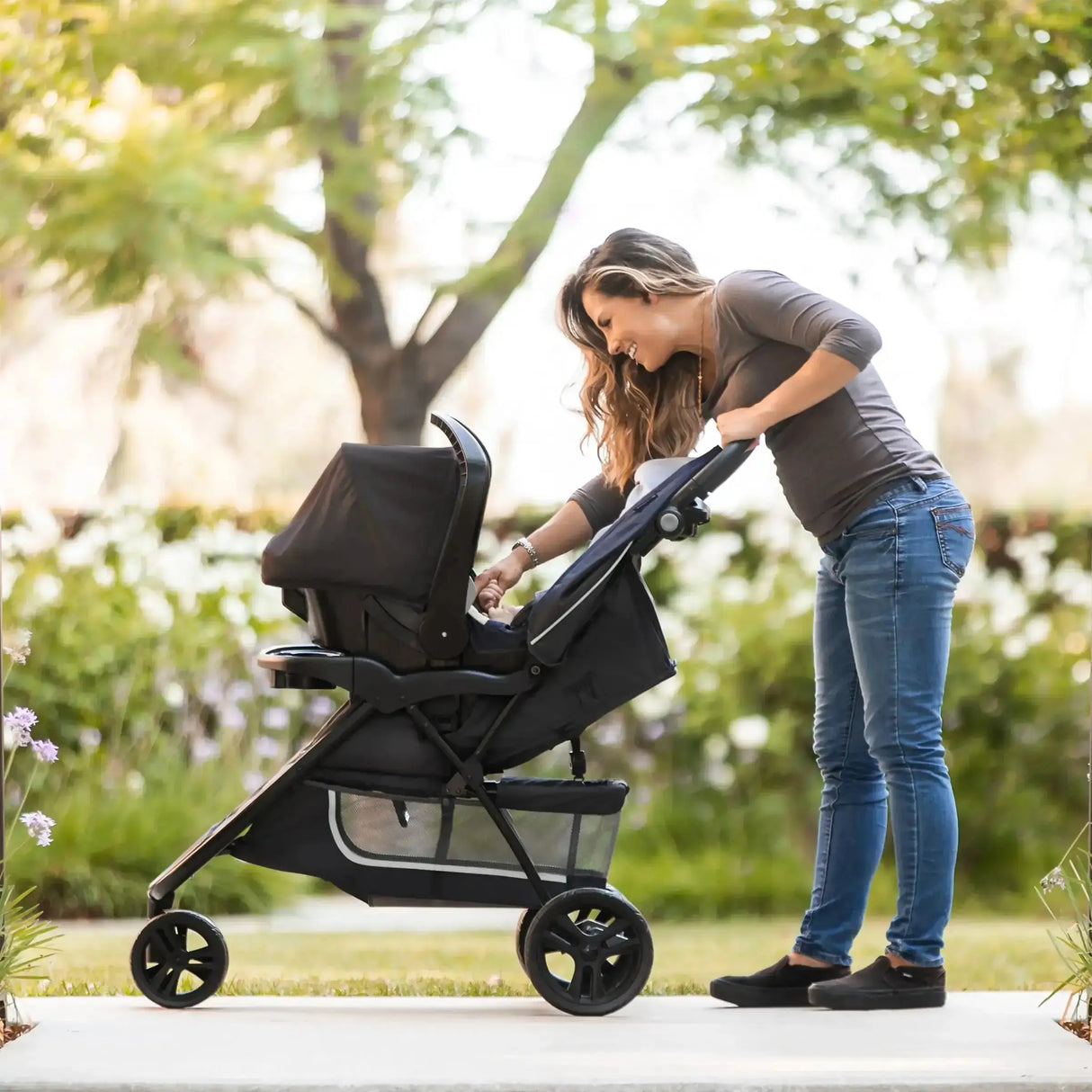 EZ Ride Stroller Travel System with EZ-Lift™ Infant Car Seat in Desert Tan (Walmart Exclusive)