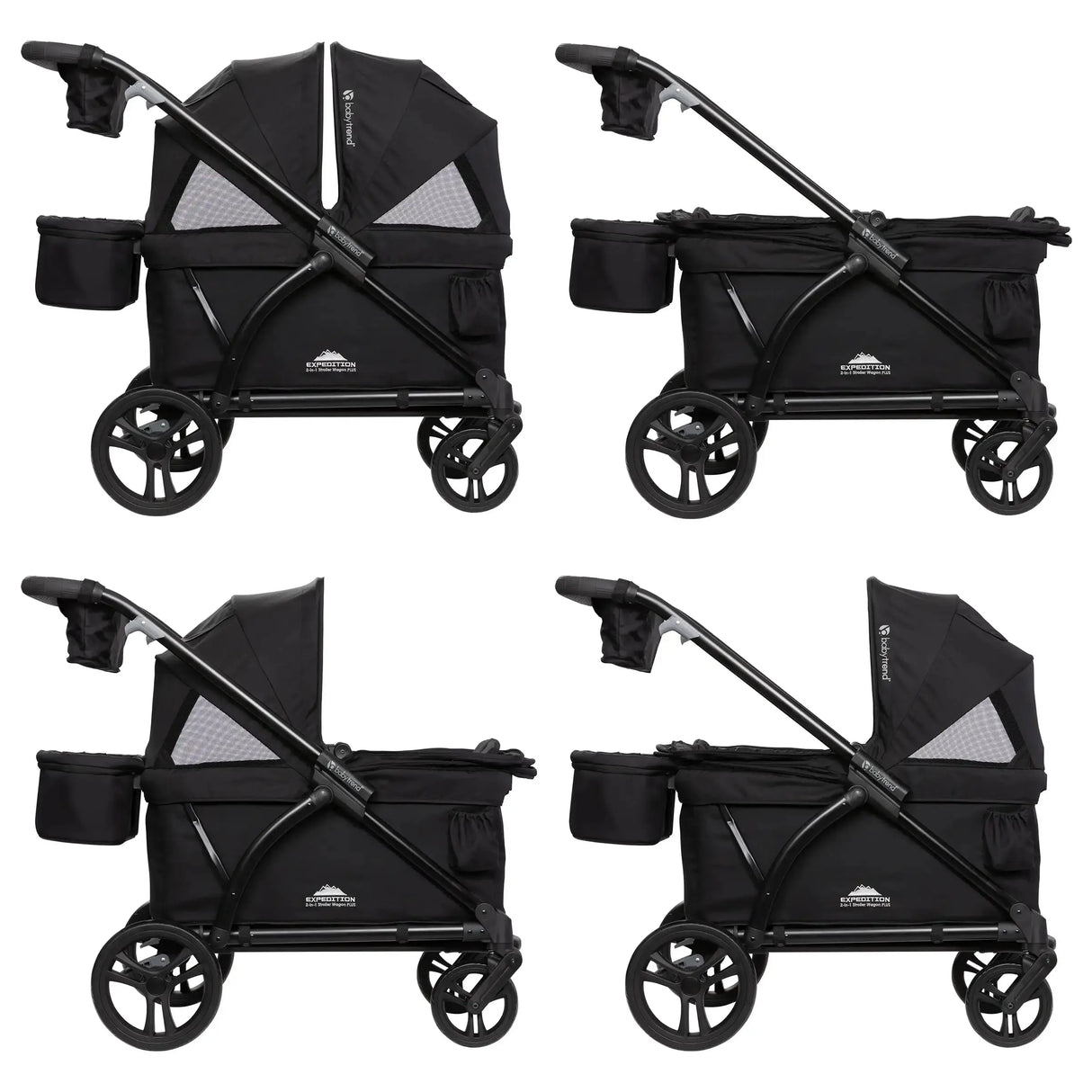Expedition® 2-in-1 Stroller Wagon PLUS in Ultra Black (International)
