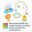 Load image into gallery viewer, Removable STEM toys capture baby's curiosity and are perfect for on-the-go fun of the Smart Steps Bounce N’ Dance 4-in-1 Activity Center Walker