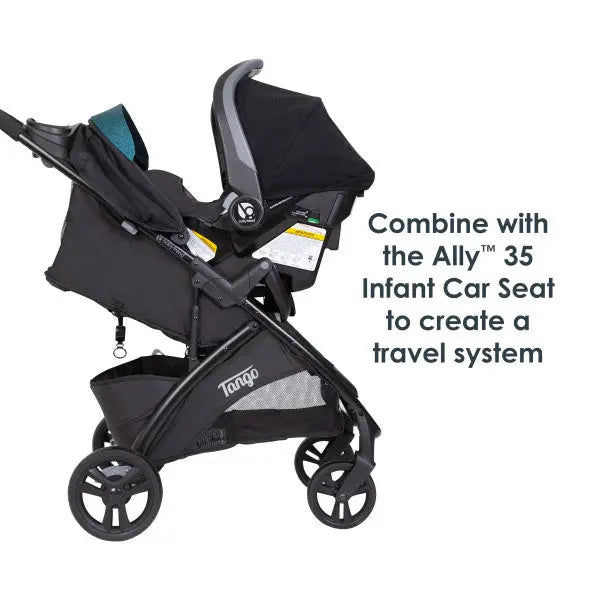Baby Trend Tango Stroller combine with the Ally 35 Infant Car Seat to create a travel system