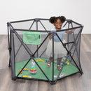 Load image into gallery viewer, A child playing in the Baby Trend Play Zone Pop-up Play Pen