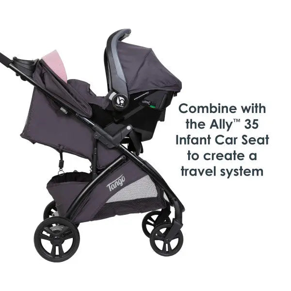 Baby Trend Tango Stroller combine with the Ally 35 Infant Car Seat to create a travel system
