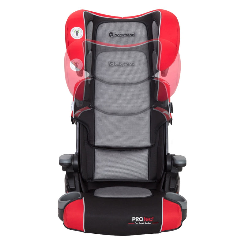 Baby Trend PROtect Car Seat Series Yumi 2-in-1 Folding Booster Seat in Riley Red