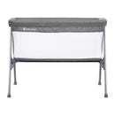 Load image into gallery viewer, Baby Trend Lil Snooze Large Bassinet PLUS in Restful Grey color side view without canopy