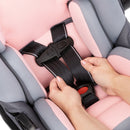 Load image into gallery viewer, The 5-point safety harness has no-twist indicator on the Baby Trend Secure-Lift Infant Car Seat