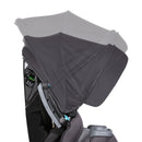 Load image into gallery viewer, Side view of the adjustable canopy with multiple height adjustment on the Baby Trend Cover Me 4-in-1 Convertible Car Seat
