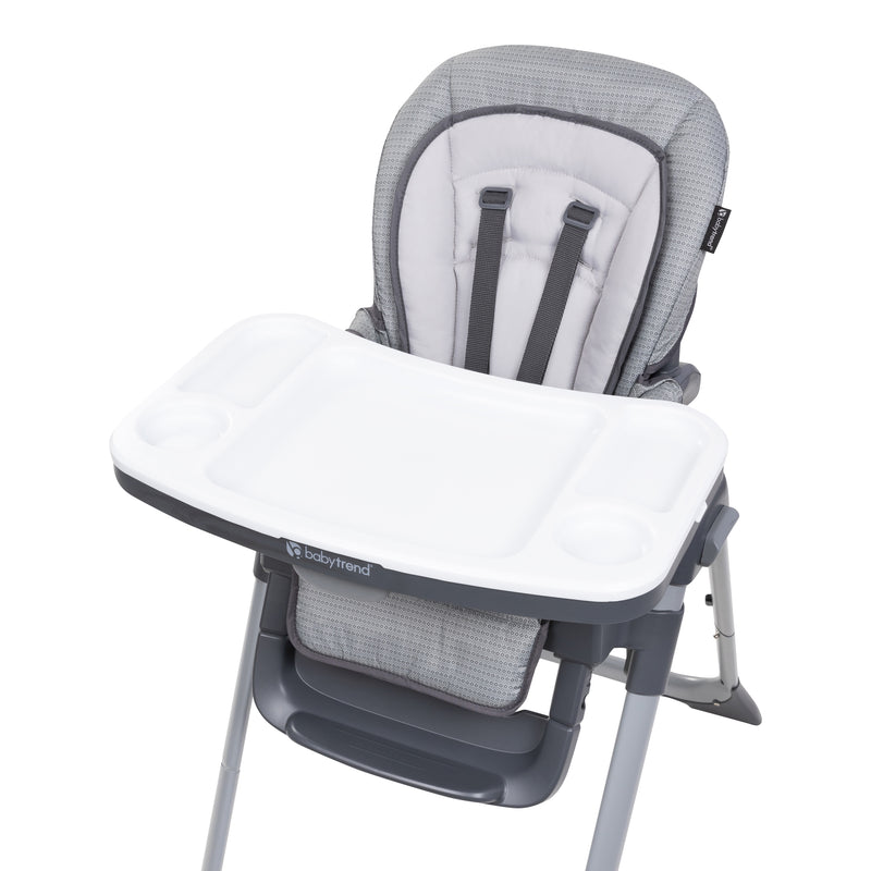 Top view of the child tray from the Baby Trend Sit Right 2.0 3-in-1 High Chair