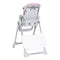 Baby Trend Everlast 7-in-1 High Chair can store the child tray in the rear of the frame