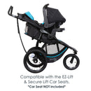 Load image into gallery viewer, Baby Trend Expedition Race Tec Plus Jogger Stroller compatible with the EZ-Lift and Secure Lift Car Seats