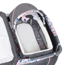 Load image into gallery viewer, Top view of the napper attached to the Baby Trend Lil' Snooze Deluxe II Nursery Center Playard