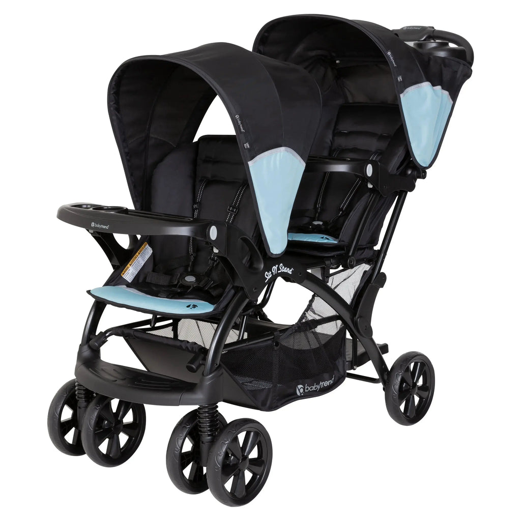 Baby Trend Sit N' Stand Double Stroller Double Stroller with Multiple Modes for Babies to Toddlers