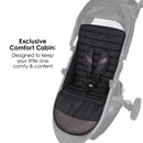 Load image into gallery viewer, Exclusive comfort cabin designed to keep your little one comfy and content on the MUV by Baby Trend Tango Pro Stroller Travel System with Ally 35 Infant Car Seat