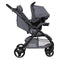 Baby Trend Sonar Seasons Stroller Travel System can be combined with the included EZ-Lift 35 Infant car seat