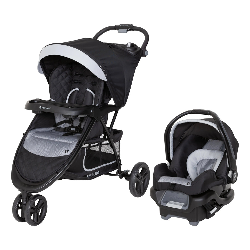 Baby Trend EZ Ride PLUS Stroller Travel System with Ally 35 Infant Car Seat Carbon Black