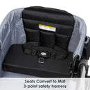 Load image into gallery viewer, MUV by Baby Trend Expedition 2-in-1 Stroller Wagon PRO seats convert to mat, each seat includes 3 point safety harness